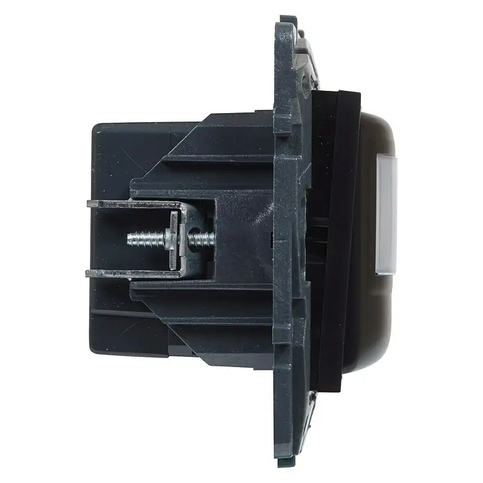 Legrand Niloé Step Sensor de movimiento - Antracita, Alcance: 8 m - Vista de perfil izquierdo