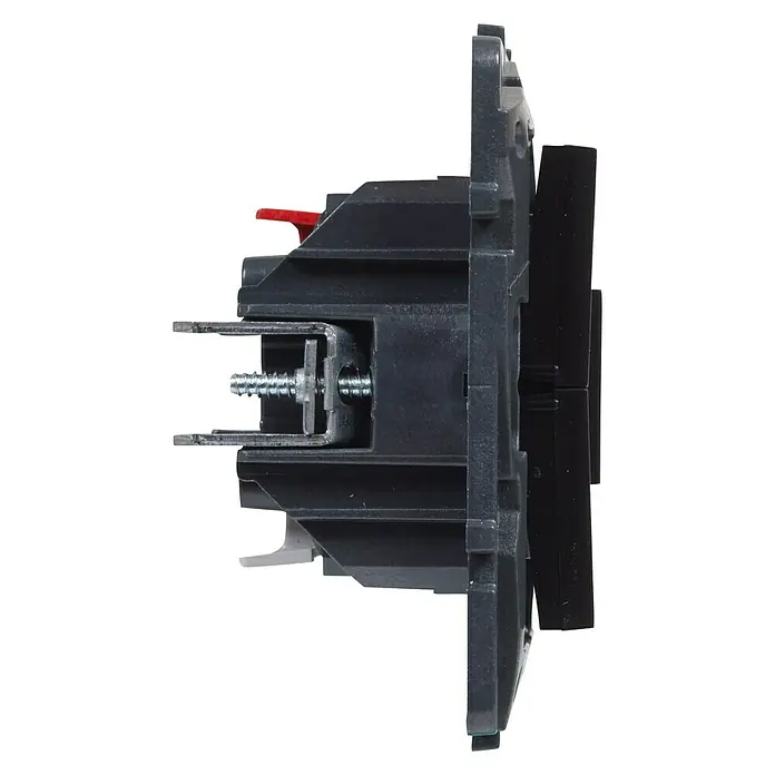 Legrand Niloé Step Interruptor para persianas - 11 x 5 x 15 cm, En pared, Negro - Vista de perfil izquierdo