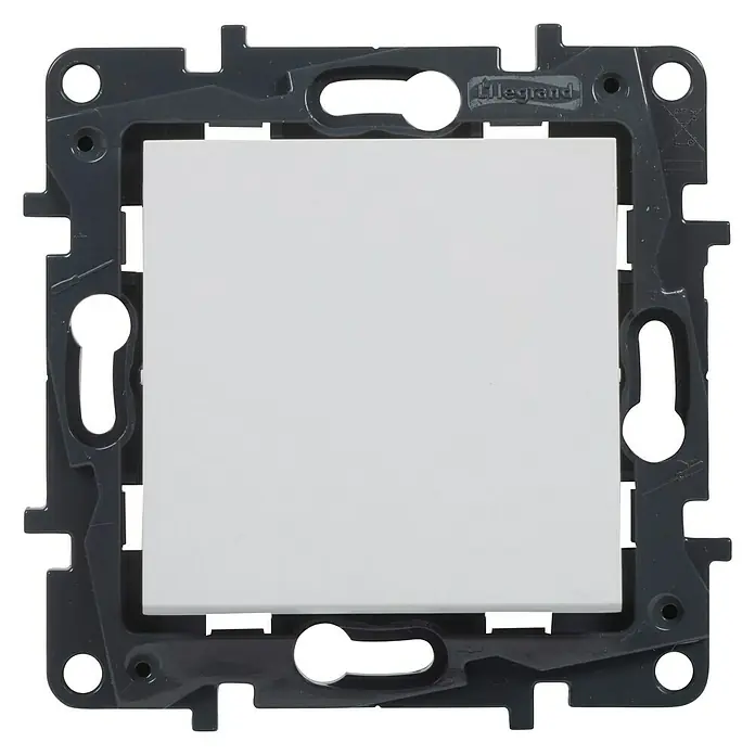 Legrand Niloé Step Pulsador de timbre - Plástico, Blanco - Vista frontal