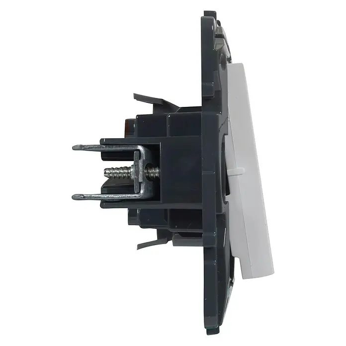 Legrand Niloé Step Pulsador de timbre - Plástico, Blanco - Vista de perfil izquierdo