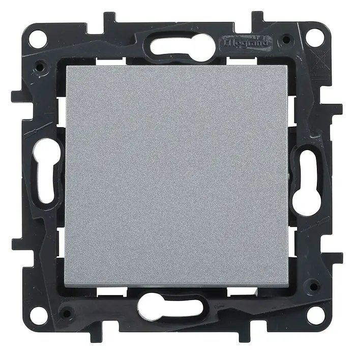 Legrand Niloé Step Pulsador de timbre - Plástico, Aluminio - Vista frontal