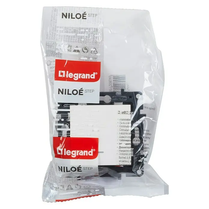 Legrand Niloé Step Interruptor/Conmutador - Blanco, Plástico, Montaje en la pared, 1 ud. - Vista frontal