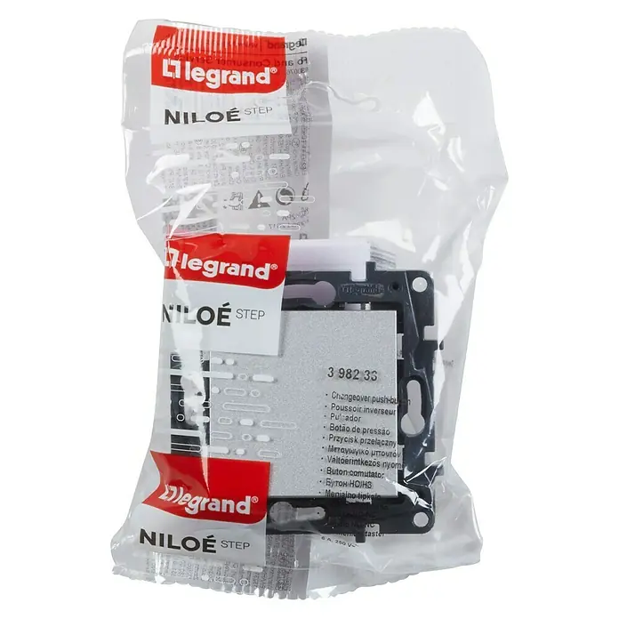 Legrand Niloé Step Pulsador de timbre - Plástico, Aluminio - Vista frontal