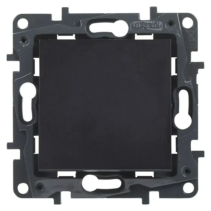 Legrand Niloé Step Pulsador de timbre - Plástico, Antracita - Vista frontal