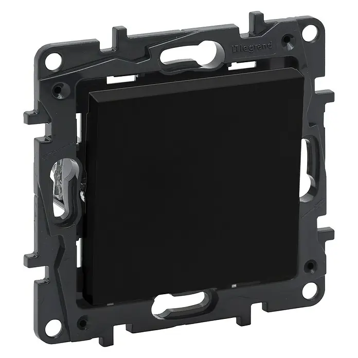 Legrand Niloé Step Pulsador de timbre - Plástico, Antracita - Vista angular