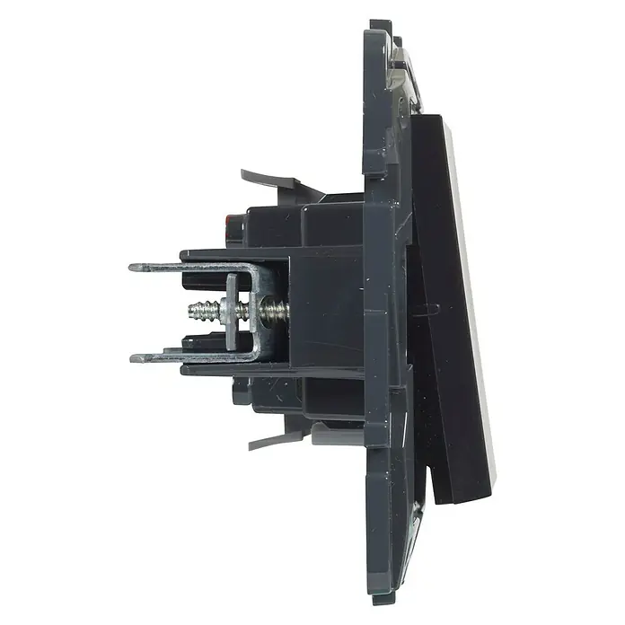 Legrand Niloé Step Pulsador de timbre - Plástico, Antracita - Vista de perfil izquierdo