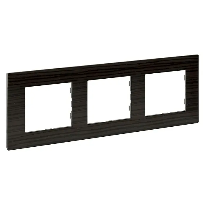 Legrand Niloé Step Marco - Madera, x 3, Plástico, Montaje en la pared - Vista angular