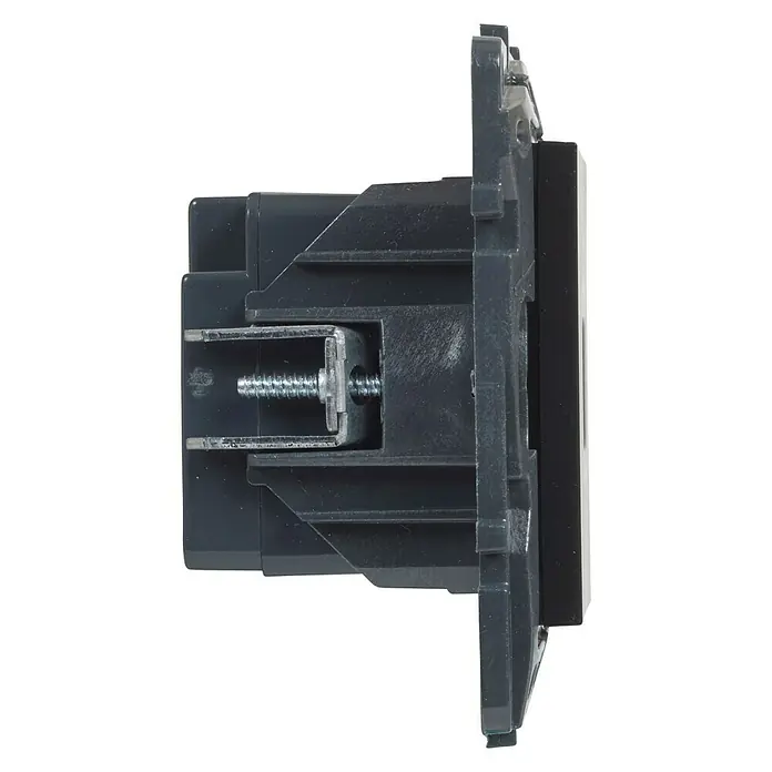 Legrand Niloé Step Toma USB - Antracita, 2 canales, Plástico, Montaje en la pared - Vista de perfil izquierdo
