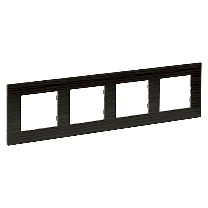 Legrand Niloé Step Marco - Madera, x 4, Plástico, Montaje en la pared - Vista angular