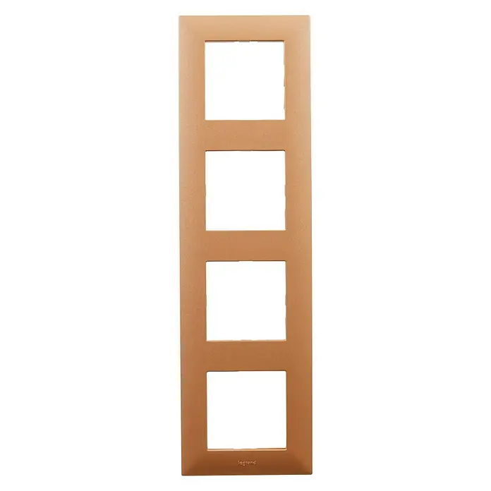 Legrand Niloé Step Marco - Cobre, x 4, Plástico, Montaje en la pared - Vista frontal