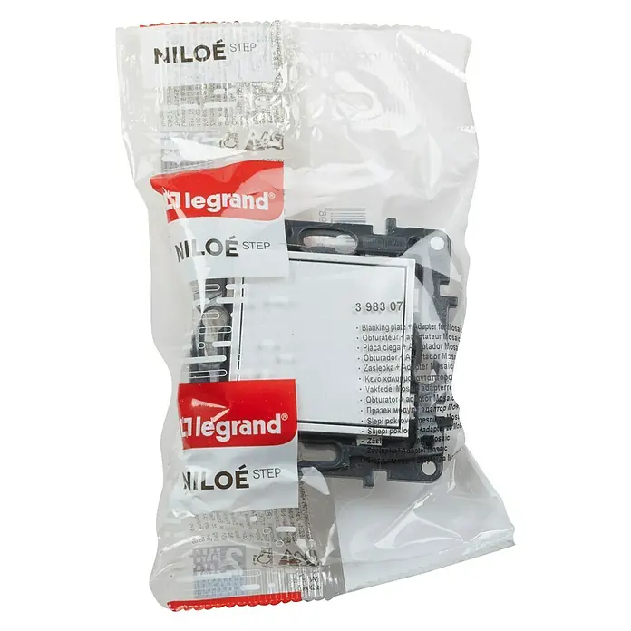 Legrand Niloé Step Tapa para mecanismo - Aluminio, Metal, Montaje en la pared - Vista frontal