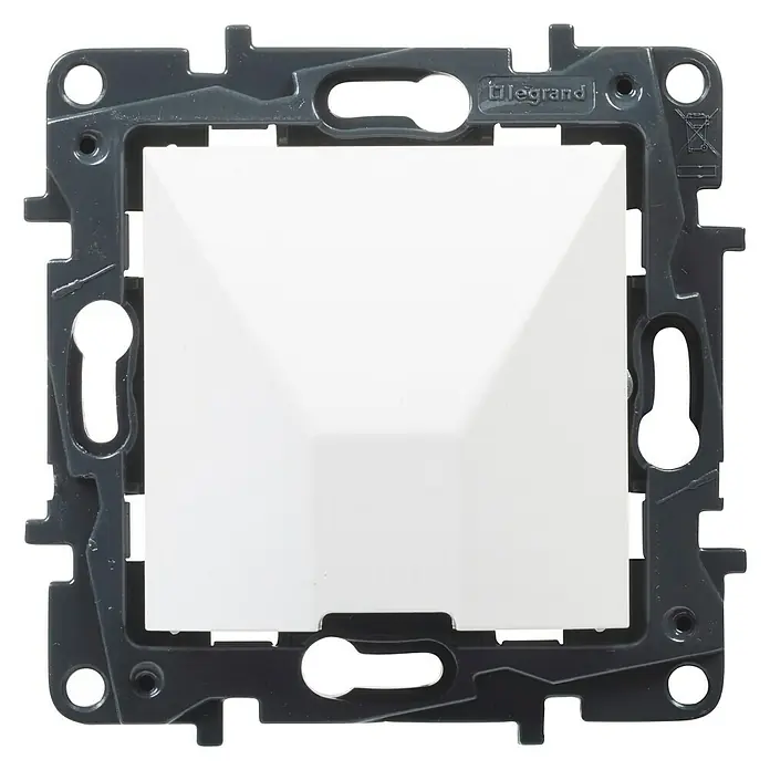 Legrand Niloé Step Pasacables - Blanco, Diámetro: 12 cm - Vista frontal