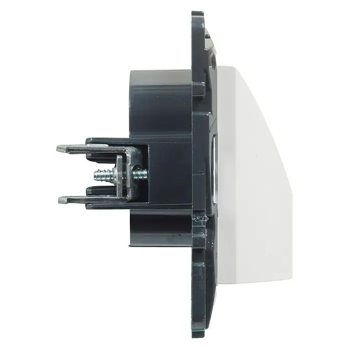 Legrand Niloé Step Pasacables - Blanco, Diámetro: 12 cm - Vista de perfil izquierdo