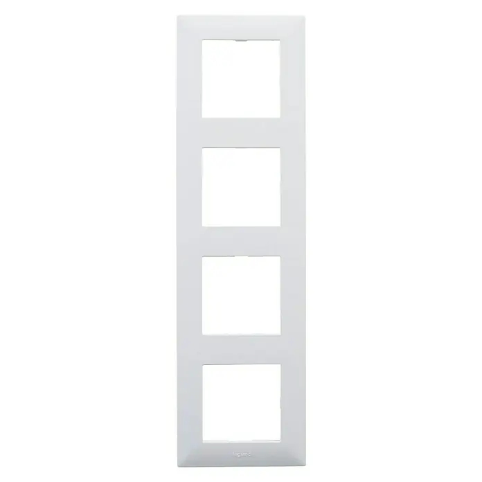 Legrand Niloé Step Marco - Blanco, x 4, Plástico, Montaje en la pared - Vista frontal