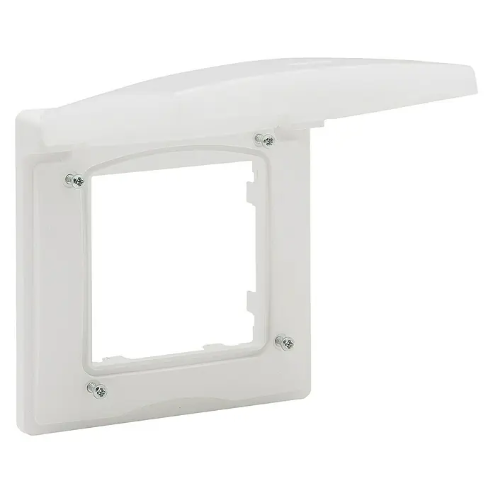Legrand Niloé Step Marco IP44 - Blanco, x 1, Plástico, Montaje en la pared - Vista angular