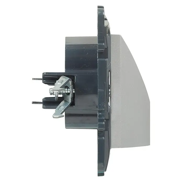Legrand Niloé Step Pasacables - Aluminio, Diámetro: 12 cm - Vista de perfil izquierdo
