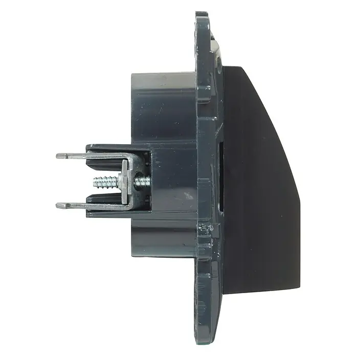 Legrand Niloé Step Pasacables - Antracita, Diámetro: 12 cm - Vista de perfil izquierdo