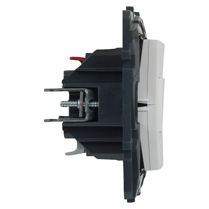 Legrand Niloé Step Interruptor para persianas - 11 x 5 x 15 cm, En pared, Blanco - Vista de perfil izquierdo