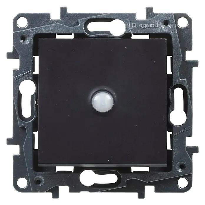 Legrand Niloé Step Interruptor de sensor inteligente - Antracita, x 1, Montaje en la pared - Vista frontal