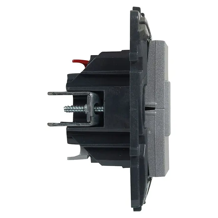 Legrand Niloé Step Interruptor para persianas - 11 x 5 x 15 cm, En pared, Aluminio - Vista de perfil izquierdo