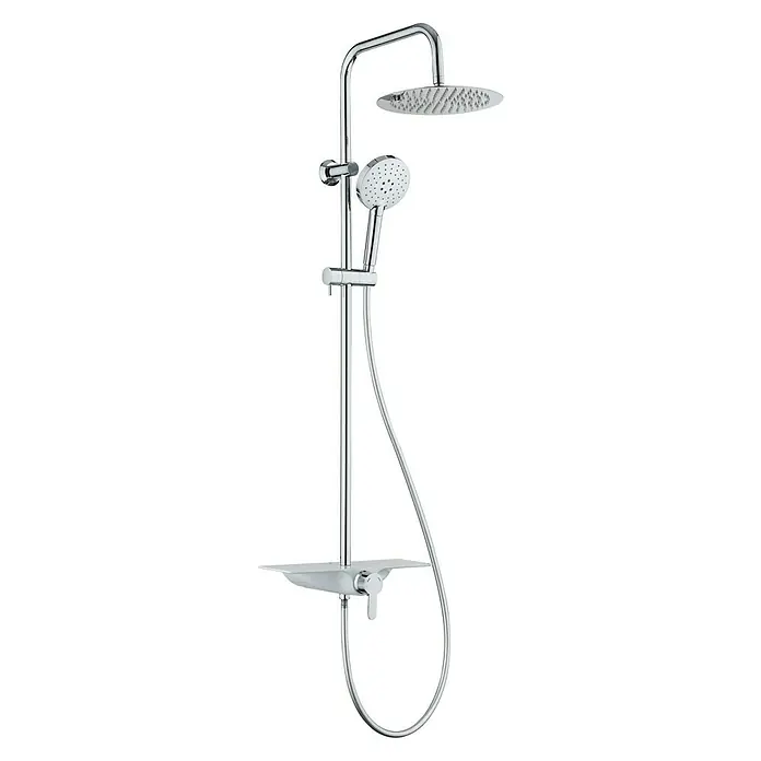 Camargue Sustav tuš garniture Texas - Broj vrsta mlaza: 3 Kom., Krom - Dijagonalni pogled