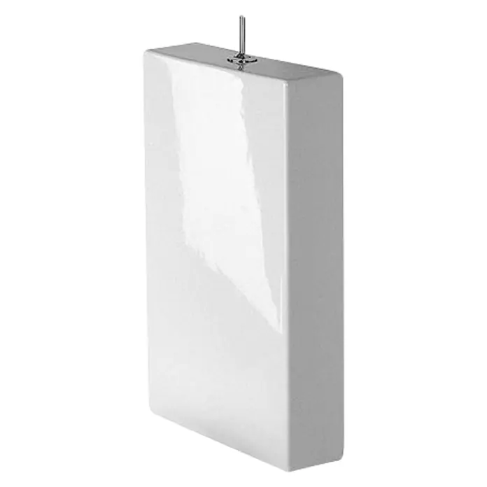 Duravit Starck 1 Spülkasten - Mit schmutzabweisender Glasur, Keramik, Weiß - Diagonale Ansicht