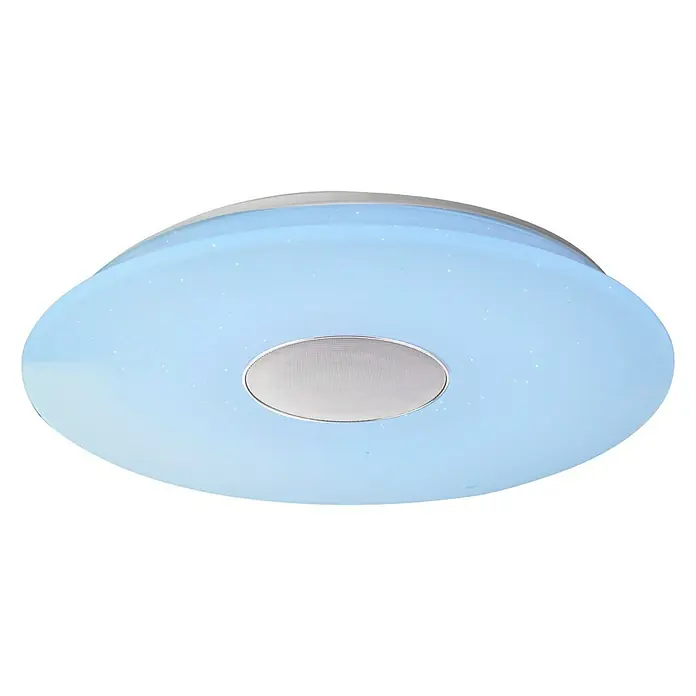 Globo LED-Deckenleuchte rund - 50 W, Ø x H: 530 mm x 8,5 cm, Warmweiß - Diagonale Ansicht