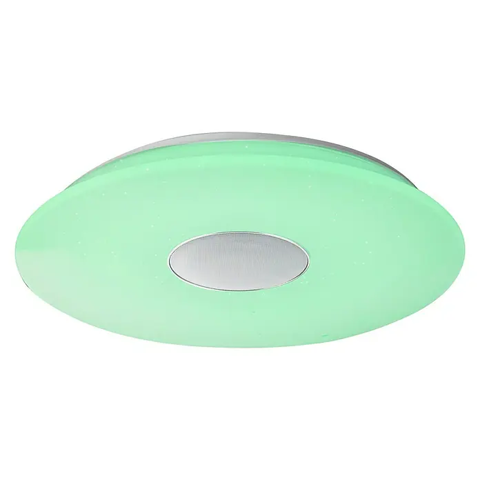 Globo LED-Deckenleuchte rund - 50 W, Ø x H: 530 mm x 8,5 cm, Warmweiß - Diagonale Ansicht