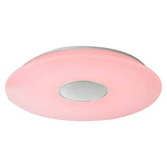 Globo LED-Deckenleuchte rund - 50 W, Ø x H: 530 mm x 8,5 cm, Warmweiß - Diagonale Ansicht