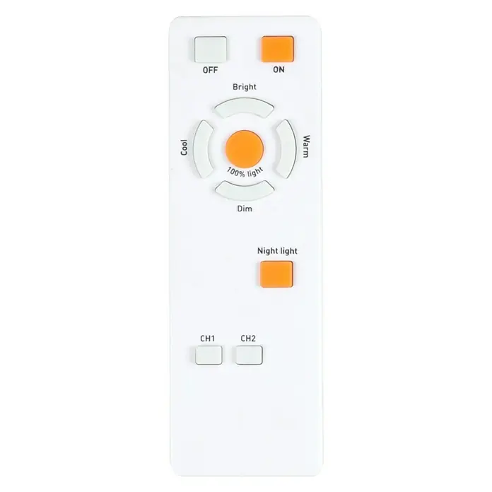 Globo LED-Deckenleuchte rund OPTIMA - 30 W, Ø x H: 460 mm x 8,5 cm, Warmweiß - Draufsicht