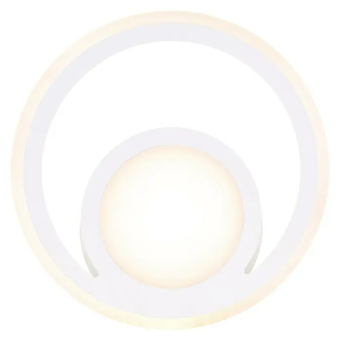 Globo LED-Deckenleuchte rund FENNA - 40 W, Ø x H: 47 mm x 7 cm, Neutralweiß - Ansicht von unten