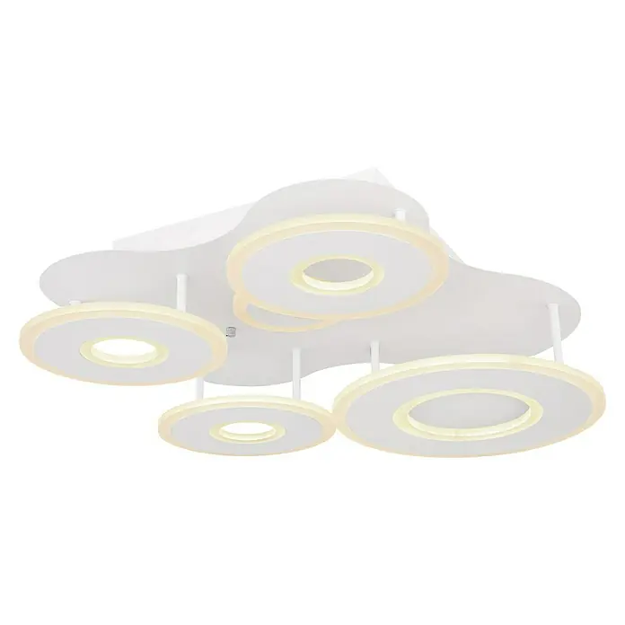 Globo LED-Deckenleuchte rund FLAVETTO - 55 W, Warmweiß - Diagonale Ansicht
