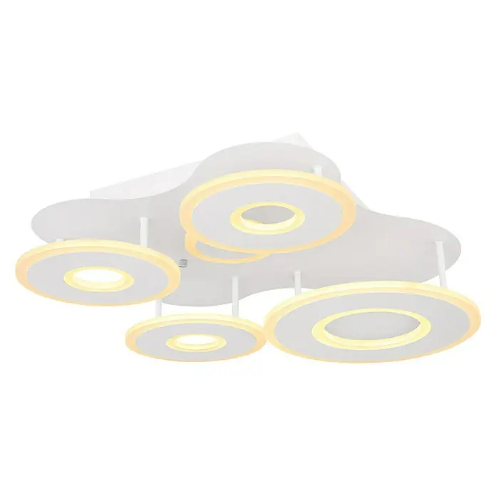 Globo LED-Deckenleuchte rund FLAVETTO - 55 W, Warmweiß - Diagonale Ansicht