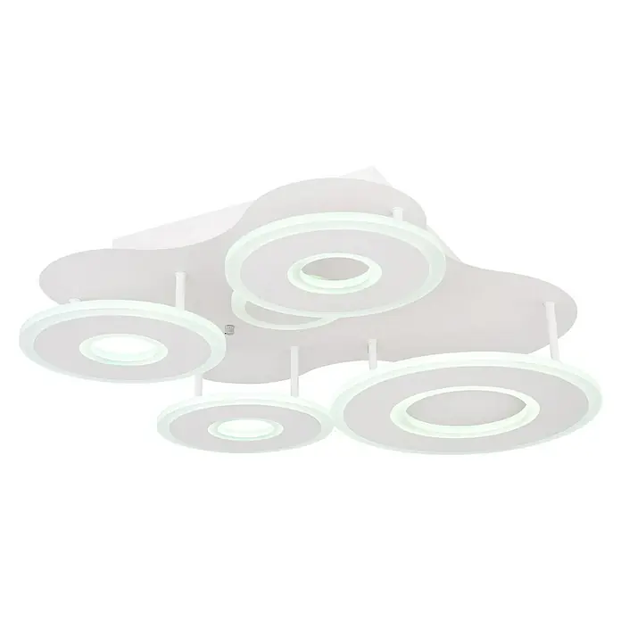 Globo LED-Deckenleuchte rund FLAVETTO - 55 W, Warmweiß - Diagonale Ansicht