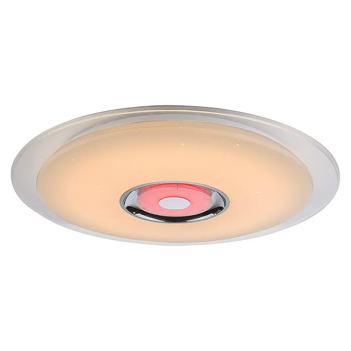 Globo LED-Deckenleuchte rund TUNE - 36 W, Ø x H: 600 mm x 6,1 cm, RGB - Diagonale Ansicht
