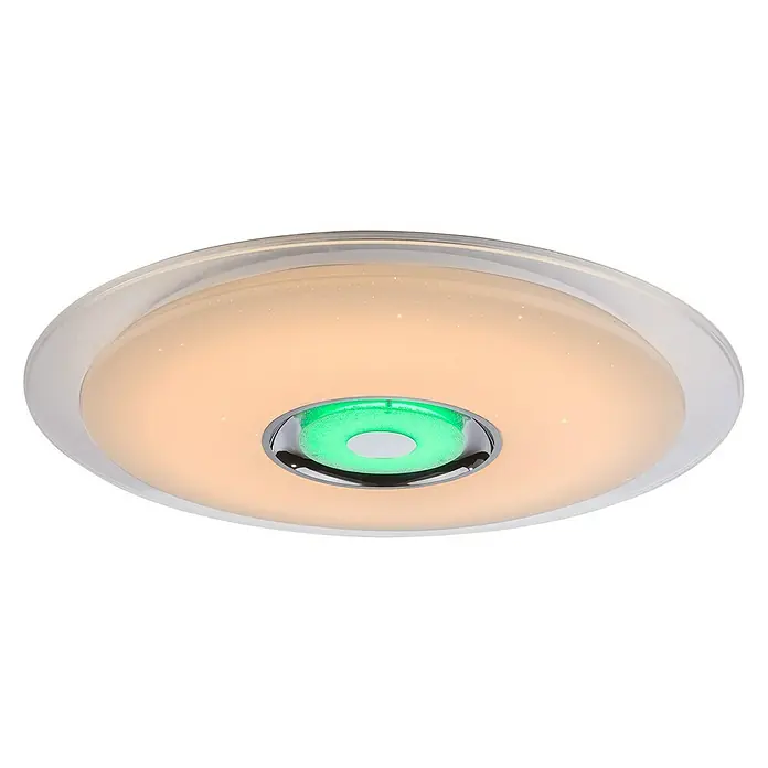 Globo LED-Deckenleuchte rund TUNE - 36 W, Ø x H: 600 mm x 6,1 cm, RGB - Diagonale Ansicht