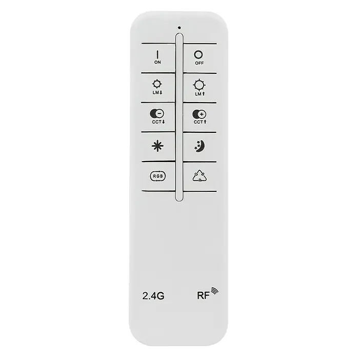 Globo LED-Deckenleuchte rund TUNE - 36 W, Ø x H: 600 mm x 6,1 cm, RGB - Draufsicht