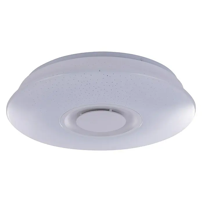 Globo LED-Deckenleuchte rund TUNE - 12 W, Ø x H: 360 mm x 8 cm, Warmweiß - Diagonale Ansicht