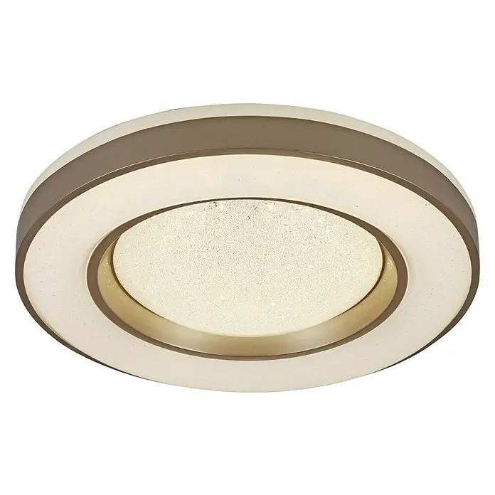 Globo LED-Deckenleuchte rund COLLA - 24 W, Ø x H: 410 mm x 10 cm, Warmweiß - Diagonale Ansicht