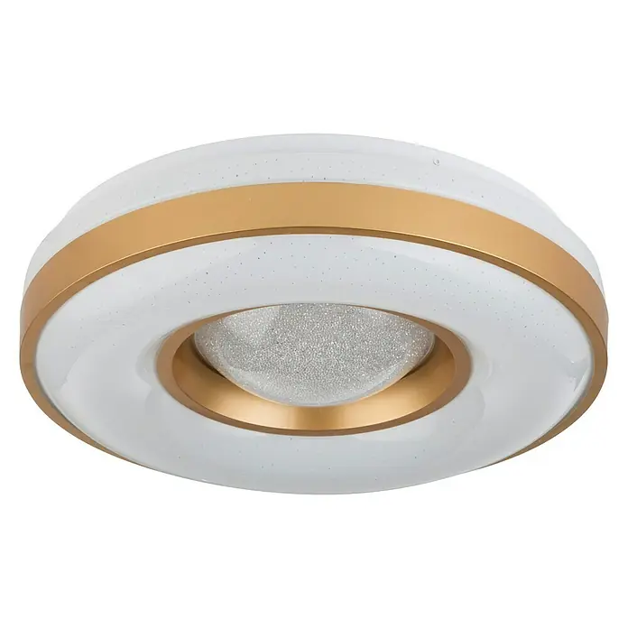 Globo LED-Deckenleuchte rund COLLA - 24 W, Ø x H: 410 mm x 10 cm, Warmweiß - Diagonale Ansicht