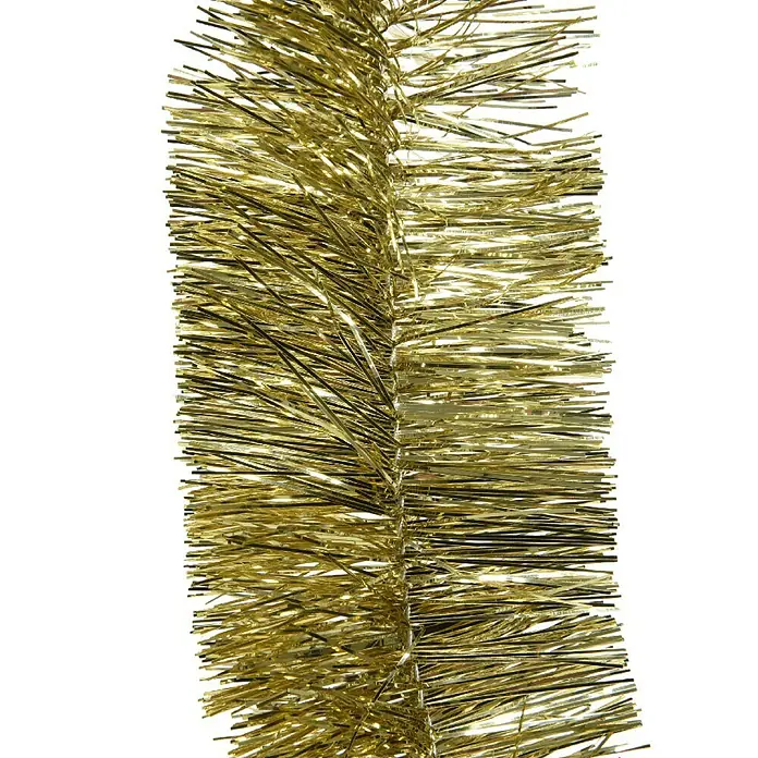 Guirnalda Espumillón - Largo: 270 cm, Oro - Primer plano