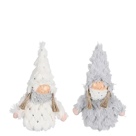 Figura decorativa muñeca navideña