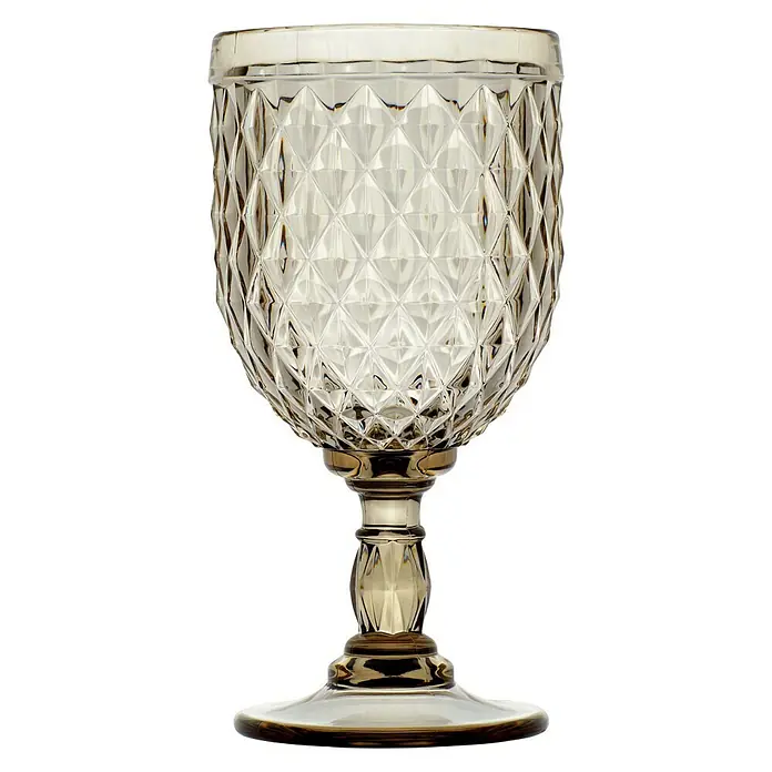 Marine Business Copa de vino Diamond Smoke - 6 uds., Plástico, Beige - Vista frontal