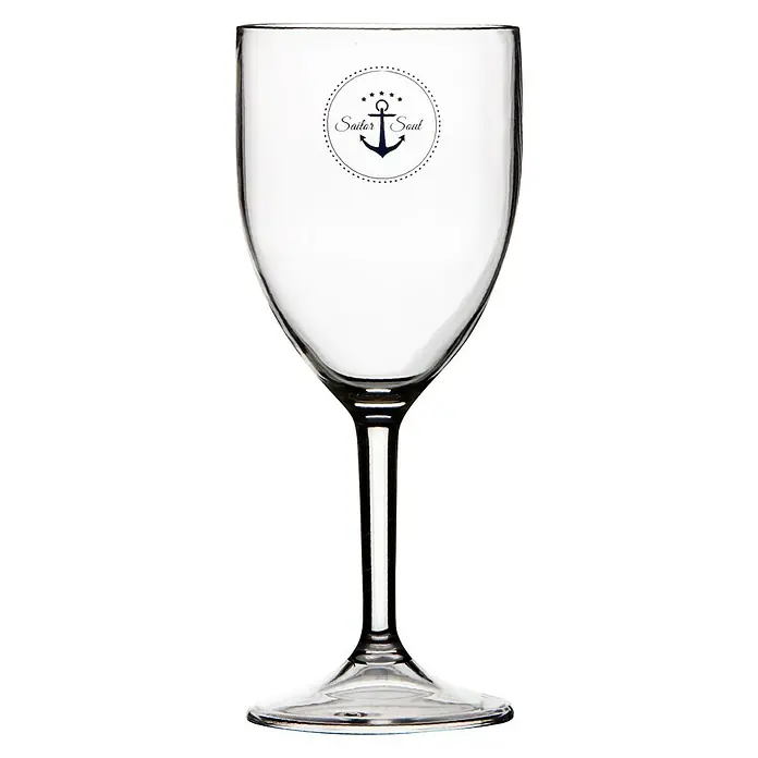 Marine Business Copa de vino Sailor Soul - 6 uds., Plástico, Transparente - Vista frontal