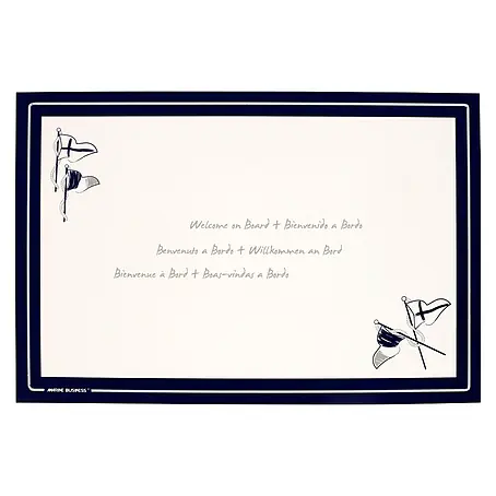 Marine Business  Juego de mantel individual Welcome on Board