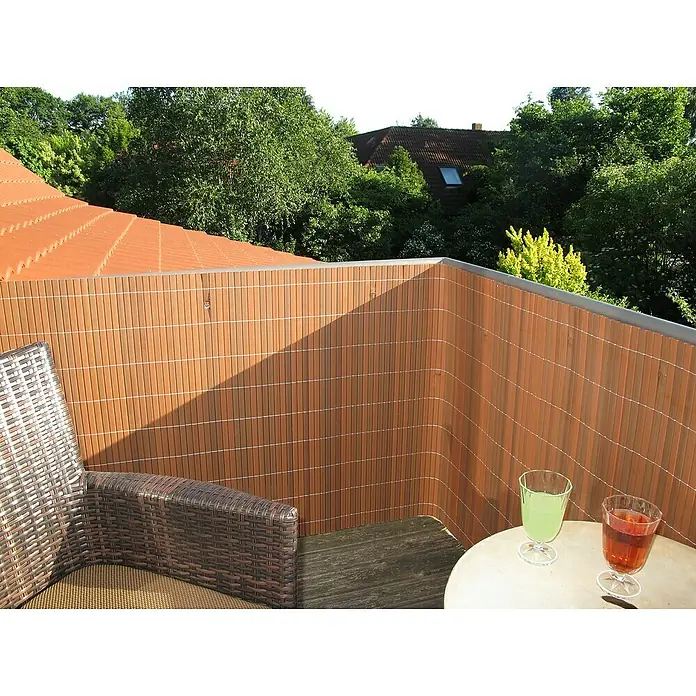 Videx Garden Balkonsichtschutz Rügen - Teak, Geeignet für: Balkonbespannung - Stimmungsaufnahme
