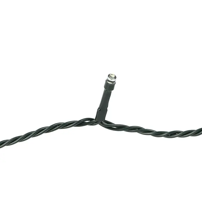 Guirnalda luminosa LED - 200 luces, Longitud del cable: 30 m, Color de luz: Blanco frío - Primer plano