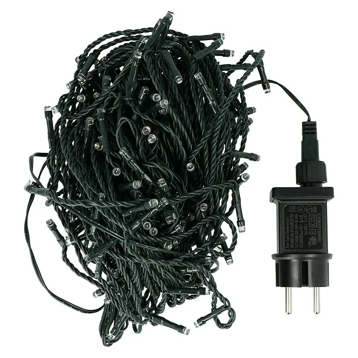 Guirnalda luminosa LED - Para exterior, 200 luces, 35 m, RGB - Vista frontal