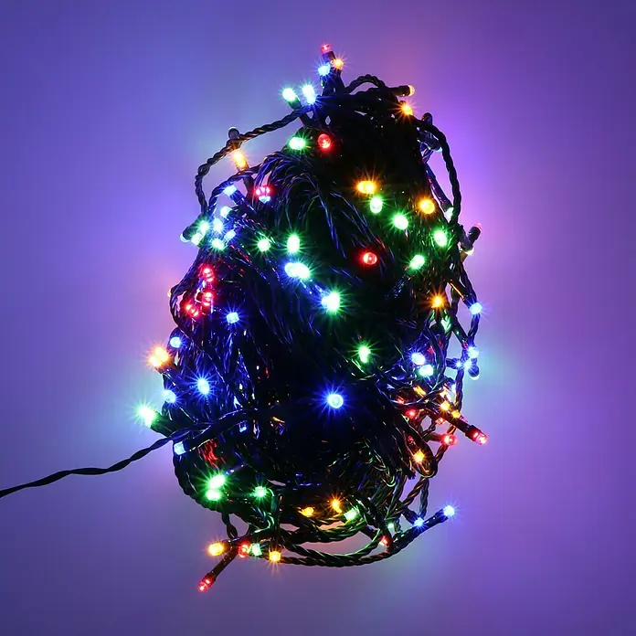 Guirnalda luminosa LED - Para exterior, 200 luces, 35 m, RGB - Foto ambiente