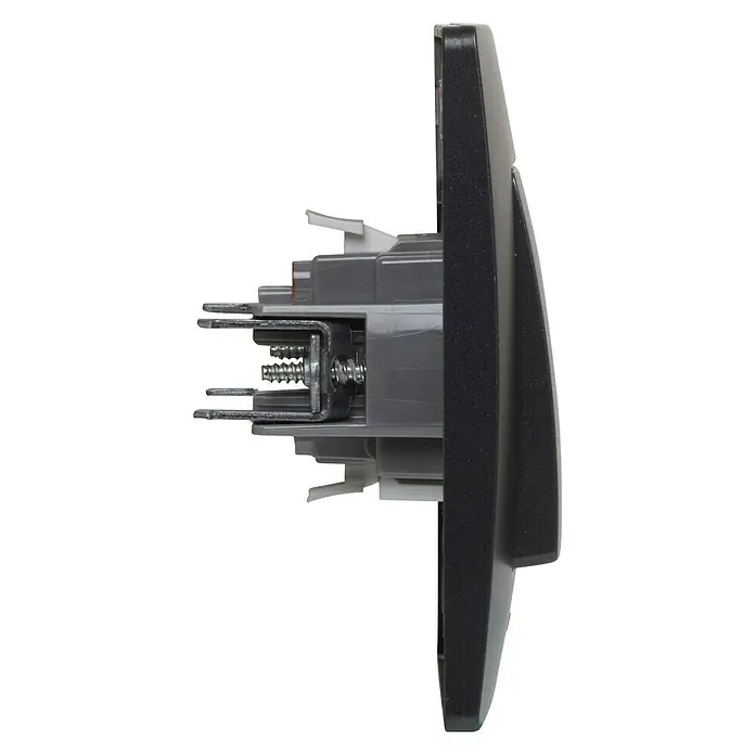 Legrand Niloé Monoblock Conmutador - Negro, Montaje en la pared, IP44 - Vista de perfil derecho
